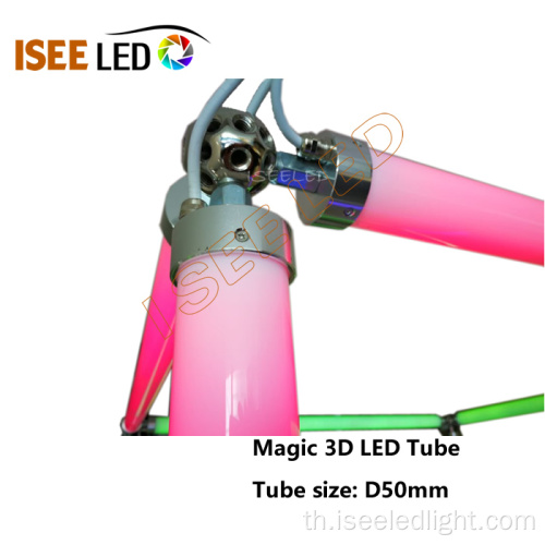 ทิศทางหลายทิศทาง DMX512 หลอดไฟ 3D Tube